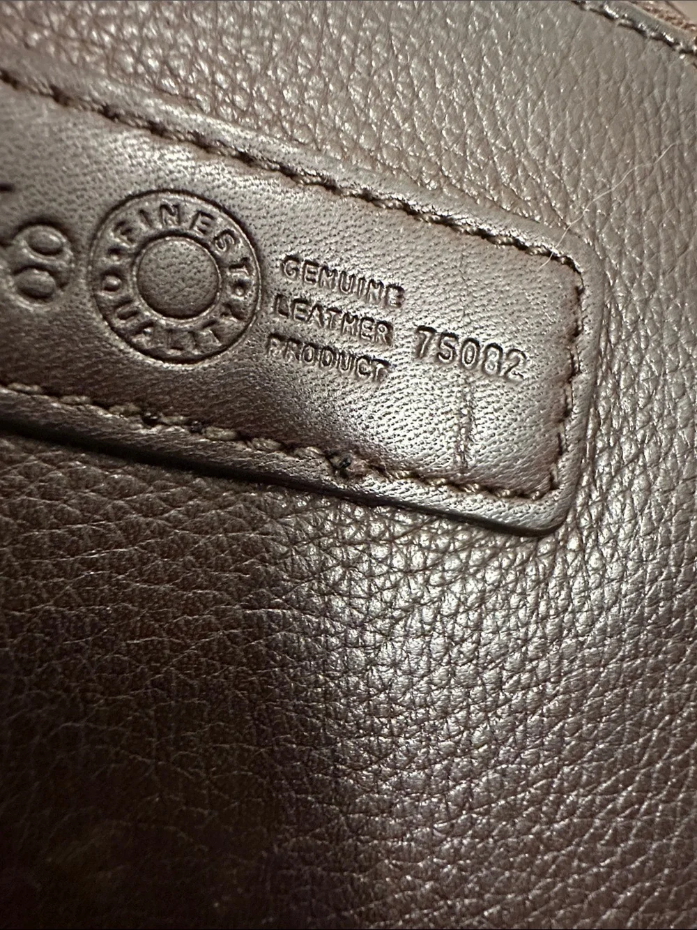 Fossil VTG Brown Leather Messenger Crossbody Bag Unique